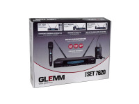 Glemm Microfone Mão s/ Fios + Lapela + Emissor + Receptor UHF Glemm Microfone Mão s/ Fios + Lapela + Emissor + Receptor UHF